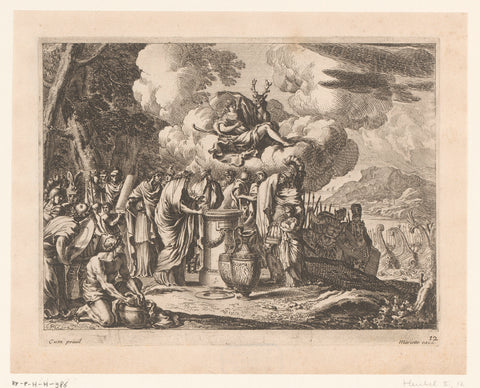 Offer van Iphigeneia, Jean Lepautre, 1628 - 1682 Canvas Print