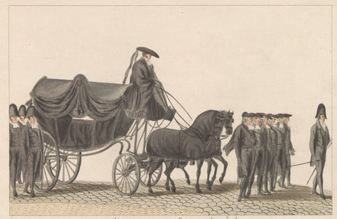 Funeral in Amsterdam, 1810-1825, anonymous, 1810 - 1825 Canvas Print