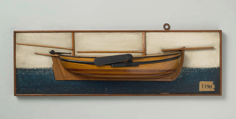 Half Model of a Pilot Vessel, J. Bos, 1866 Canvas Print