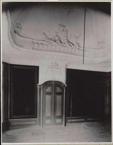 Room with part of a ceiling with the four seasons, c. 1930 - c. 1960 Canvas Print