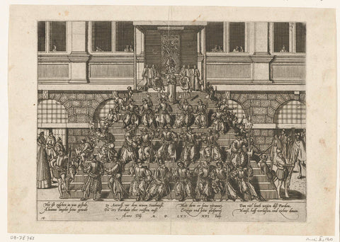 Proclamation of the General Pardon, 1570, Frans Hogenberg, 1570 Canvas Print