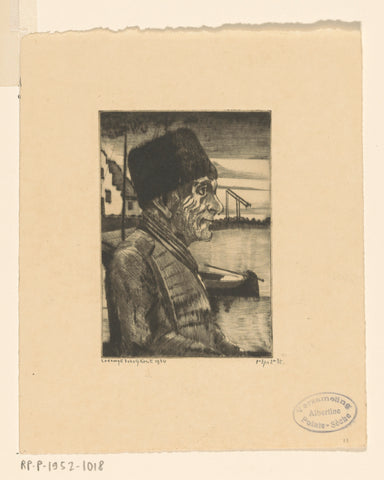 Volendam fisherman, Lodewijk Schelfhout, 1924 Canvas Print