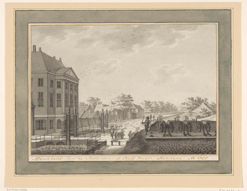 Battery at Halfweg, 1787, anonymous, 1787 Canvas Print