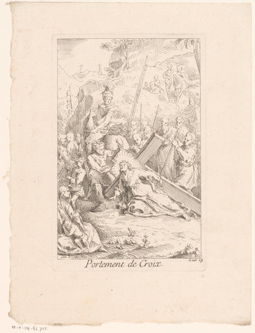 Kruisdraging, Gabriel Huquier, 1705 - in or before 1732 Canvas Print