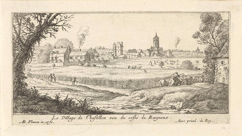 View of Châtillon, Albert Flamen, 1648 - 1692 Canvas Print