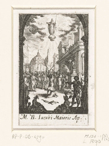 Het martelaarschap van Jakobus de Meerdere, Jacques Callot, 1632 - 1634 Canvas Print