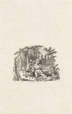 Title page for: Pieter Huisinga Bakker,'Poëzy, derde deel', 1790, Reinier Vinkeles (I), 1790 Canvas Print