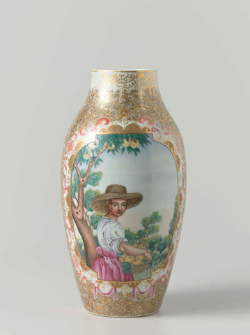 Vase, anonymous, c. 1740 - c. 1760 Canvas Print