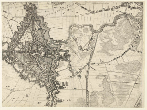 Siege of Breda (leaf in the middle), 1637, Balthasar Florisz. van Berckenrode, 1637 Canvas Print