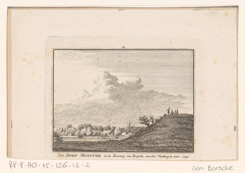 View of Monster, seen from near the vliedberg, 1743, Hendrik Spilman, 1754 - 1792 Canvas Print