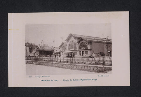 View of the agricultural section in the Belgian part of the 1905 World's Fair in Liège, anonymous, 1905 Canvas Print