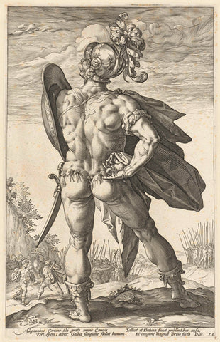 Marcus Valerius Corvus, Hendrick Goltzius, 1586 Canvas Print