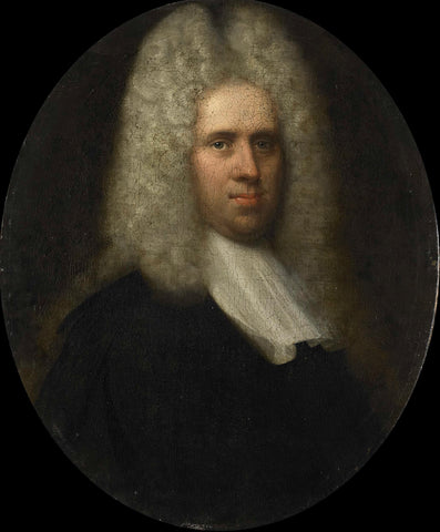 Portrait of Johan Arnold Zoutman, Husband of Anna Margaretha van Petcum, anonymous, c. 1725 Canvas Print