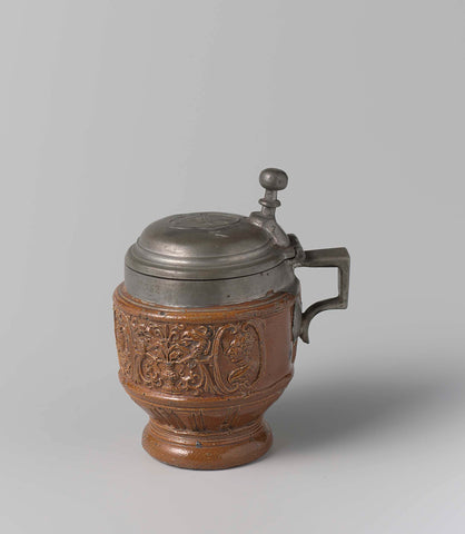 Jug with medallions and foliate scrolls, anonymous, c. 1560 - c. 1590 Canvas Print