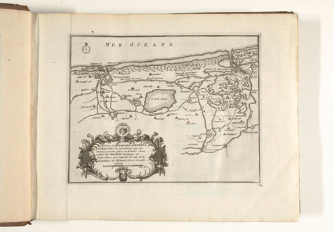 Map of the Flemish coast between Dunkirk and Nieuwpoort, 1726, anonymous, 1726 Canvas Print