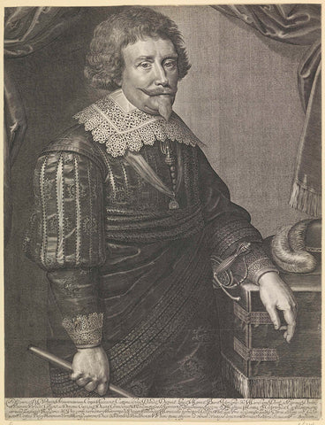 Portrait of Frederik Hendrik, Prince of Orange, Francoys van Beusekom, c. 1642 - c. 1665 Canvas Print