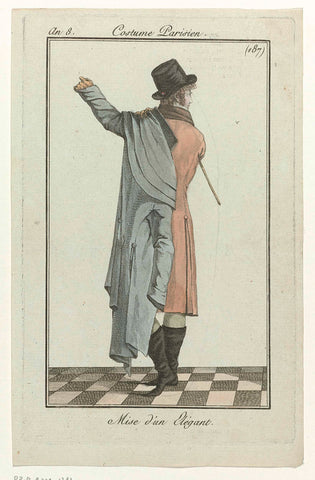Journal des Dames et des Modes: Men's Fashion, anonymous, 1800 Canvas Print