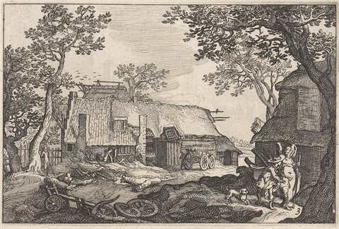 Tobias en de engel, Claes Jansz. Visscher (II), 1620 Canvas Print