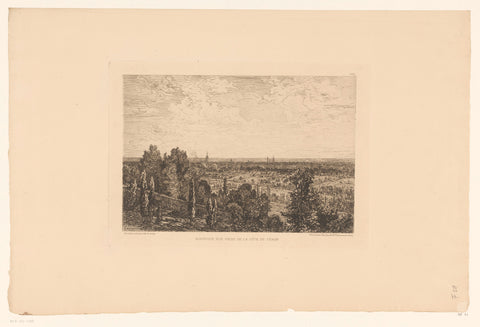 View of Bordeaux, Maxime François Antoine Lalanne, 1879 Canvas Print