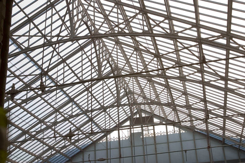 Roof construction over one of the courtyards, 2005 Canvas Print