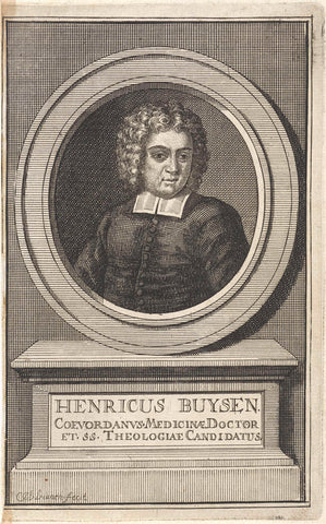 Portrait of Henricus Buysen, Jan van Vianen, 1710 Canvas Print