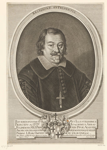 Portret van Joachim von Gravenegg, Jakob von Sandrart, 1653 Canvas Print