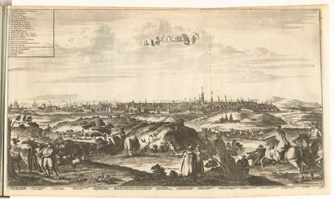 View of Moscow, 1726, anonymous, 1726 Canvas Print