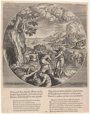 Bronze age, Philips Galle, 1573 Canvas Print