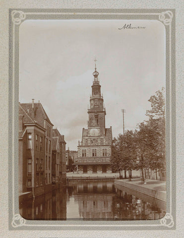 Waag van Alkmaar, seen from the Zijdam, Folkert Idzes de Jong, c. 1905 - c. 1907 Canvas Print