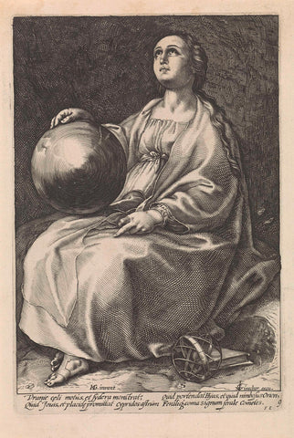 Urania, anonymous, 1601 - 1652 Canvas Print