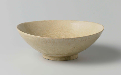 Bowl with a green glaze, anonymous, c. 1000 - c. 1200 Canvas Print