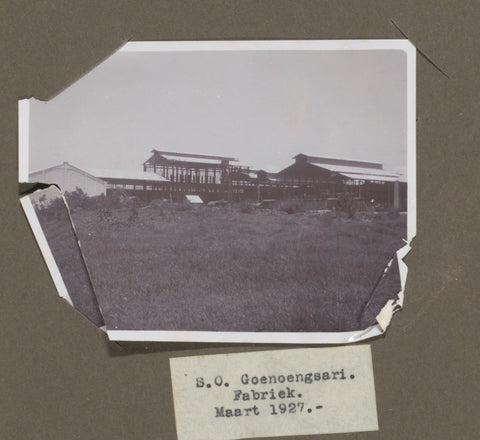 S.O. Goenoengsari. Factory. March 1927., anonymous, 1927 Canvas Print