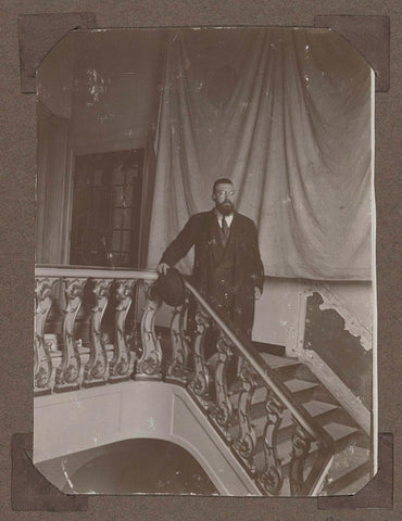 F. Schmidt-Degener on the stairs of the Rotterdam dome portal in 1922., 1922 Canvas Print