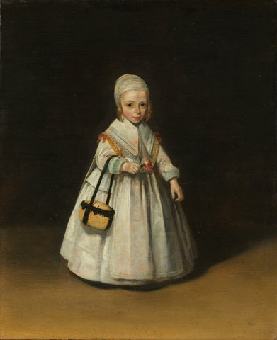 Helena van der Schalcke, Gerard ter Borch (II), c. 1648 Canvas Print