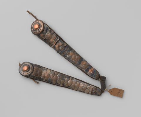 Chin strap with rosettes for shako officer militia, ca. 1830, anonymous, c. 1830 Canvas Print