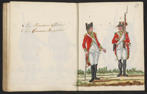 Uniform of troops of Hanover, S.G. Casten, 1795 - 1796 Canvas Print