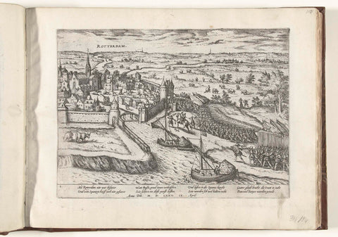 Bossu invades Rotterdam, 1572, Frans Hogenberg, 1572 - 1574 Canvas Print