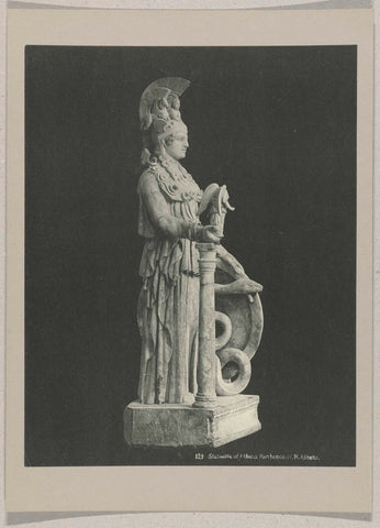 Statue of Pallas Athene, anonymous, c. 1895 - c. 1915 Canvas Print