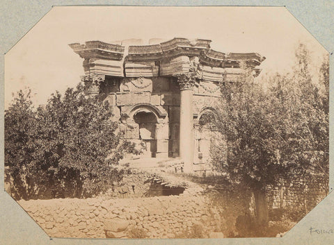 Tempel van Venus in Baalbek, anonymous, c. 1880 - c. 1900 Canvas Print