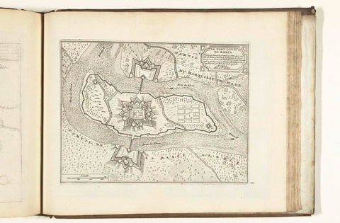 Plattegrond van Fort Louis, 1726, anonymous, 1726 Canvas Print