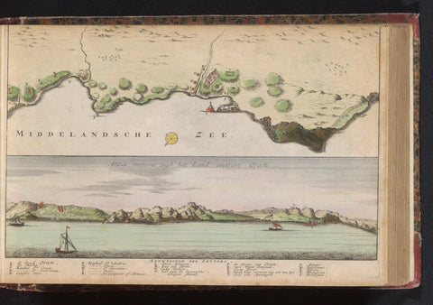 Map of Oran, anonymous, 1735 Canvas Print