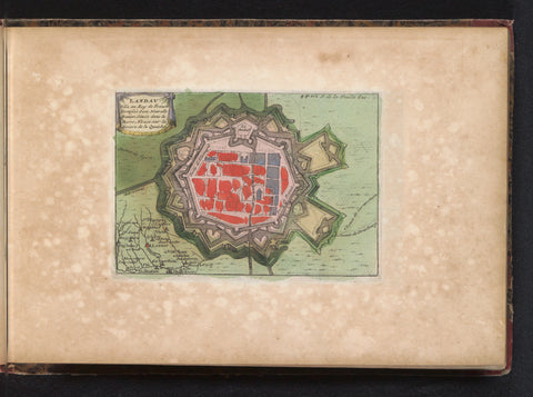 Map of Landau, anonymous, 1735 Canvas Print