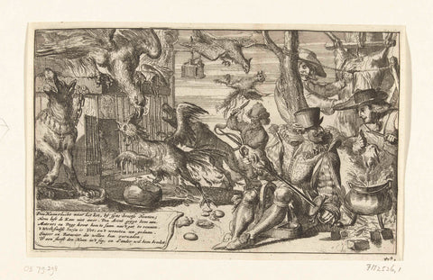 Cartoon on the French, 1674, Romeyn de Hooghe (attributed to), 1674 Canvas Print