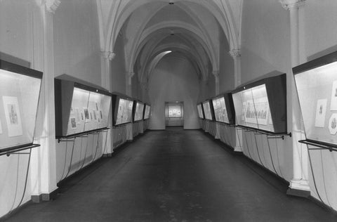 Room 128 with display cases, c. 1950 - c. 1955 Canvas Print