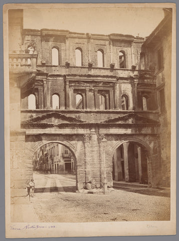 Tea Bag Door Verona, anonymous, 1851 - 1900 Canvas Print