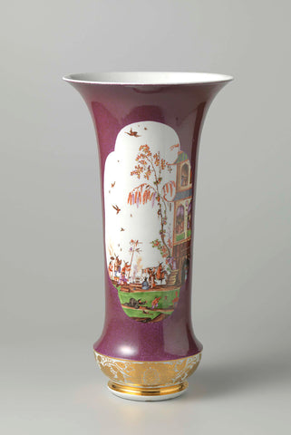 Vase, Meissen porcelain manufactory, c. 1727 Canvas Print