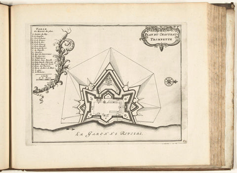 Map of Château Trompette, 1726, anonymous, 1726 Canvas Print