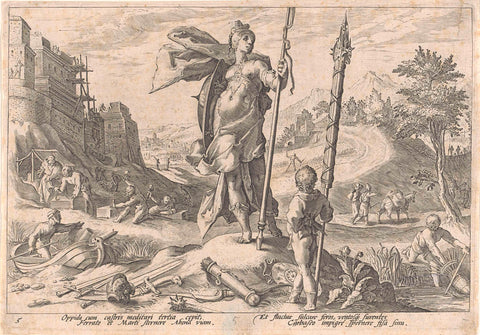 The Bronze Age, Hendrick Goltzius (workshop of), 1589 Canvas Print