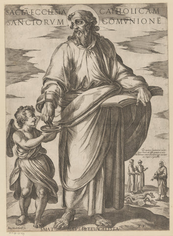 Saint Matthew, Antonio Tempesta, 1565 - 1630 Canvas Print