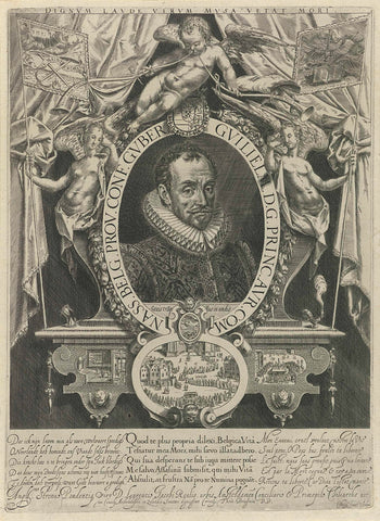 Portret van Willem I, prins van Oranje, Cornelis Dircksz. Boissens, c. 1593 - c. 1634 Canvas Print